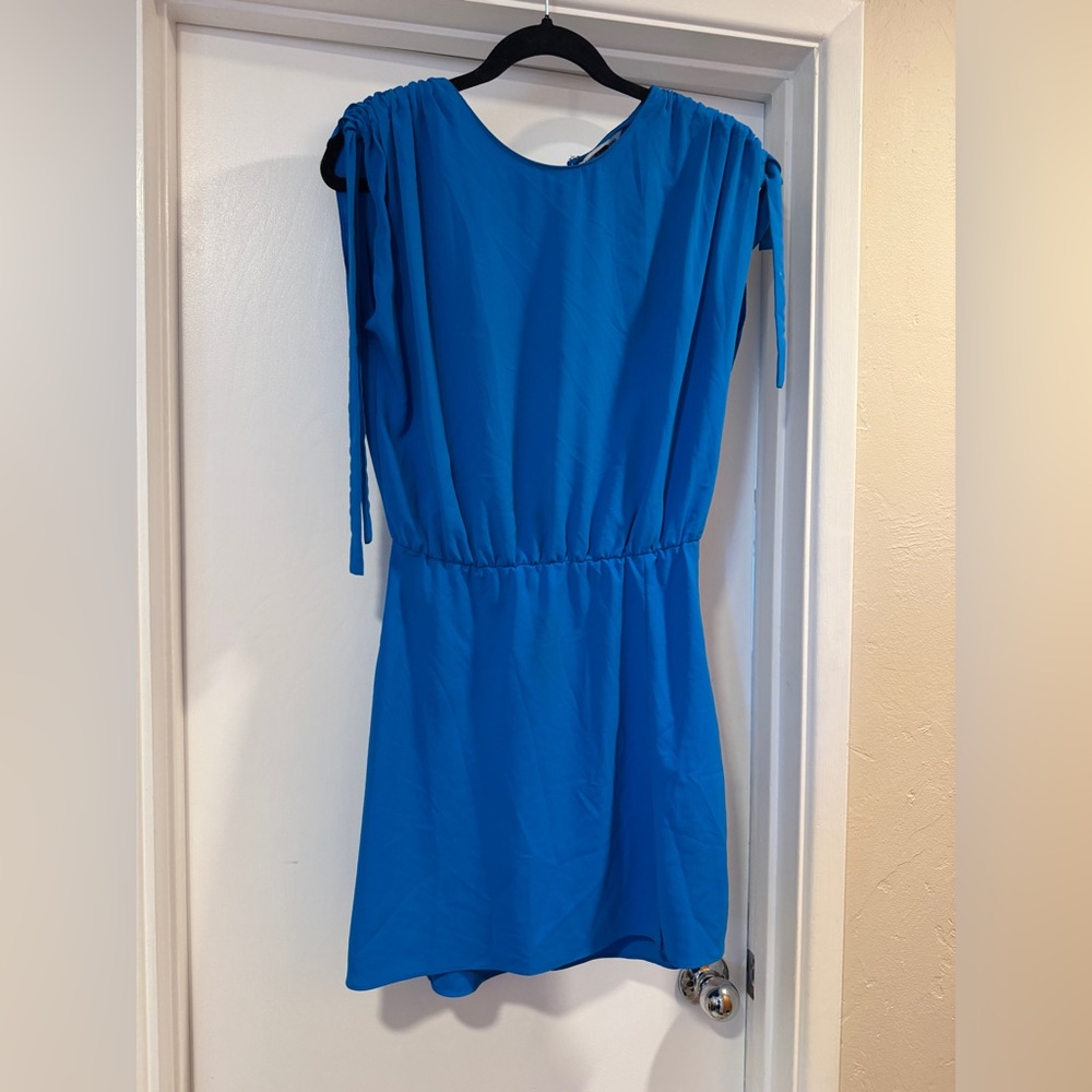 Amanda Uprichard Blue Olympus Sleeveless‎ Dress - Picture 3 of 4